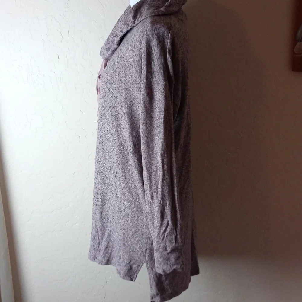 NWT Motherhood Maternity Cozy Lavender Cowl Neck Sweater - Picture 3 of 8